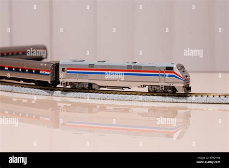 The toy Amtrak train Stock Photo - Alamy