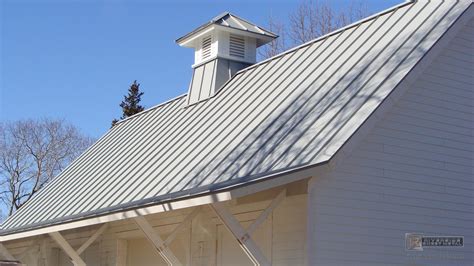 Gray aluminum cupola on metal roof - Riverside, Boston MA