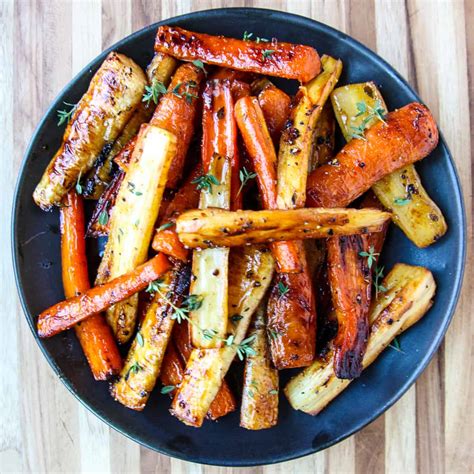 Honey Roasted Carrots and Parsnips - The Food Blog