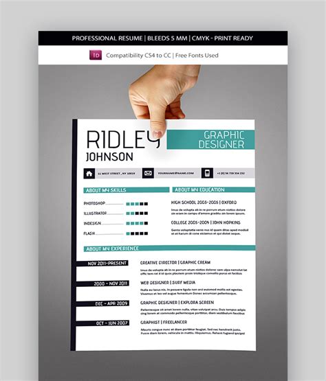 45 Top InDesign Resume Templates (Free + Pro Downloads 2021)