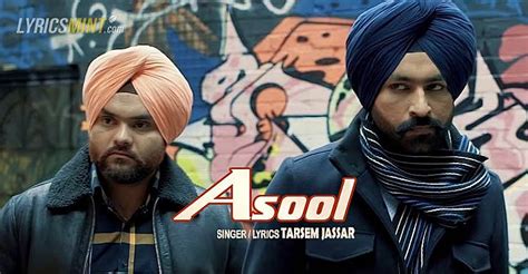 ASOOL LYRICS - Tarsem Jassar (Punjabi Song)