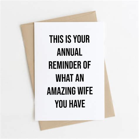 Husband Anniversary Card, Funny Anniversary Card, Anniversary Card for ...