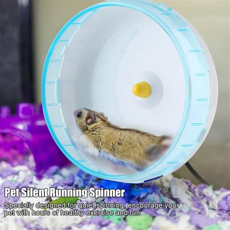 OTVIAP Pet Mouse Silent Running Spinner Exercise Wheel Toy for Rodents ...