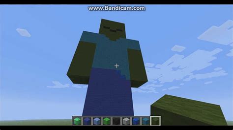 Minecraft Zombie Statue - YouTube