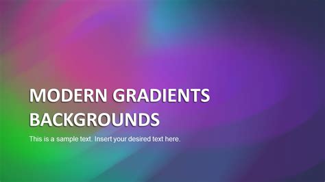 Modern Gradient Backgrounds for PowerPoint - SlideModel