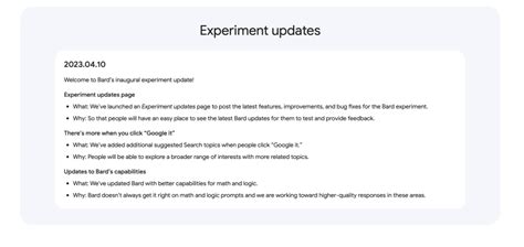 Stay Up-to-Date with Google Bard "Experiment Updates" Page - Gizmochina