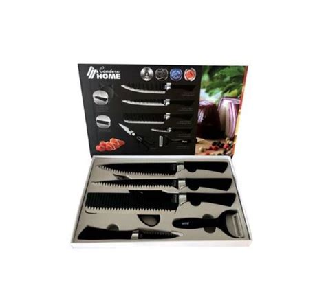 6 Piece Daily Use Sharp Knife Set - Black | Shop Today. Get it Tomorrow ...