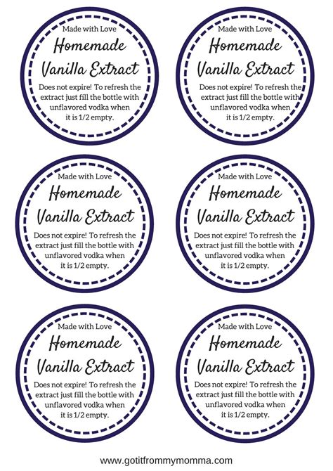 FREE TAGS- Homemade Vanilla Extract » Got It From My Momma