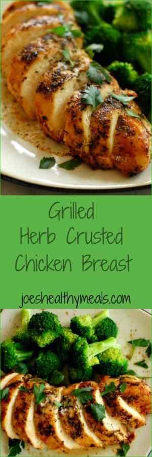 Grilled Herb Crusted Chicken Breast - Joe's Healthy Meals