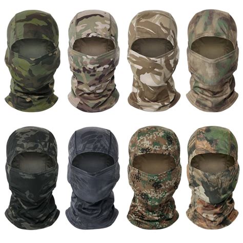 Tactical Camouflage Balaclava Full Face Mask Wargame CP Military Hat ...