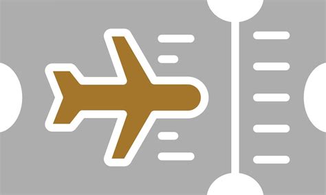 Plane Ticket Icon Style 10677884 Vector Art at Vecteezy