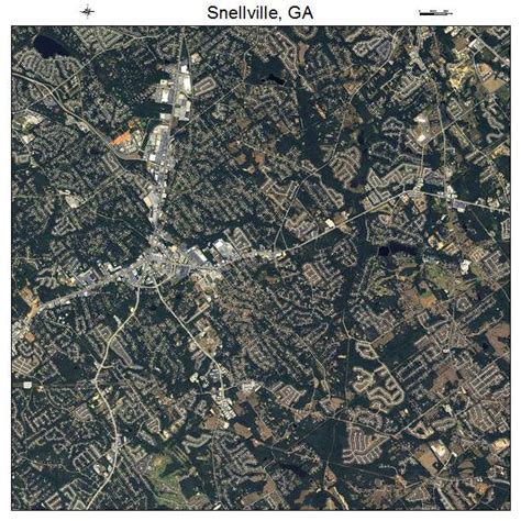 Aerial Photography Map of Snellville, GA Georgia