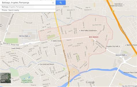 Barangay Balibago Map from Google – Philippines Information