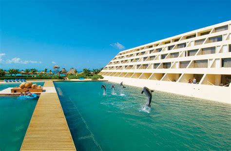 Dreams-Cancun...Our hotel in Cancun, Mexico. Dolphins at your back door ...