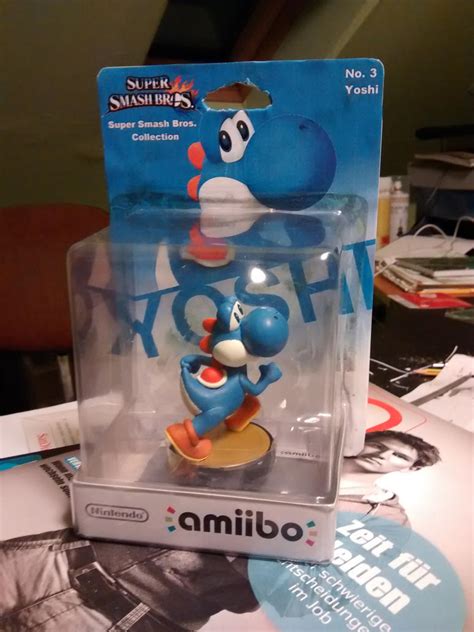 Blue Yoshi Amiibo by Avenger-210 on DeviantArt