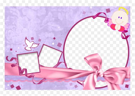 Pink Christening Background Png, Transparent Png - vhv