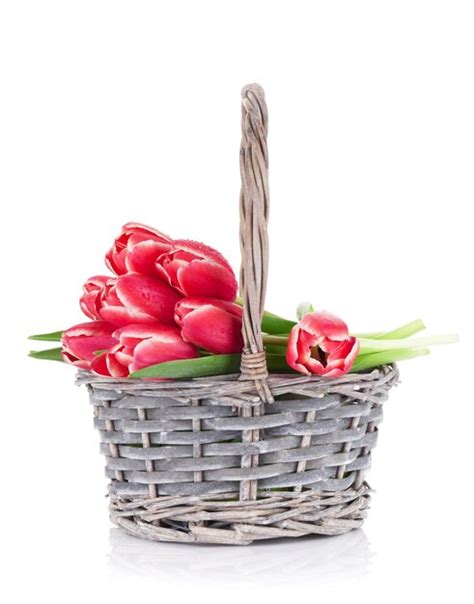 Premium Photo | Red tulip flowers bouquet