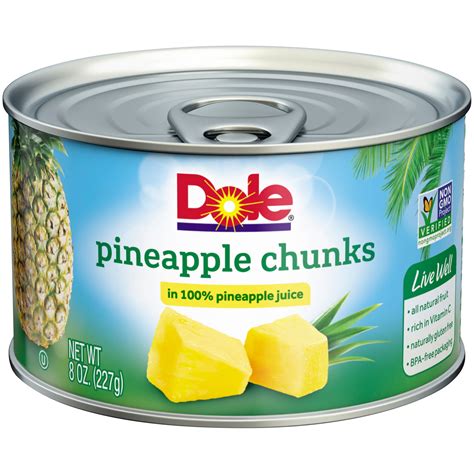 Dole Pineapple Chunks In Juice Nutrition Facts | Besto Blog