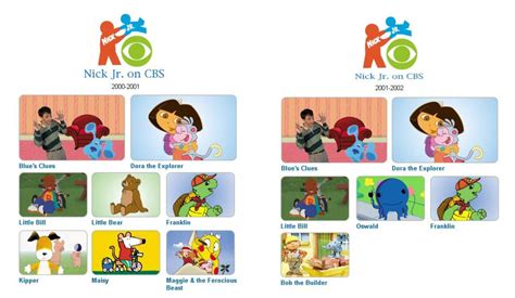 Nick jr on CBS (2000-2001) by nbbrant on DeviantArt