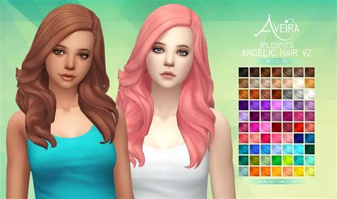 Aveiras Sims 4 Wildspits Angelic Hair V2 Recolor Updated | Images and ...