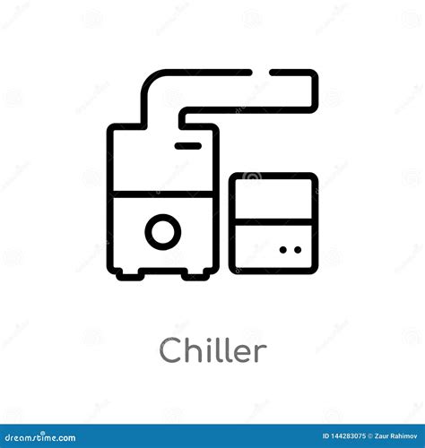 Chiller Vector Icon In 6 Different Modern Styles. Black, Two Colored ...