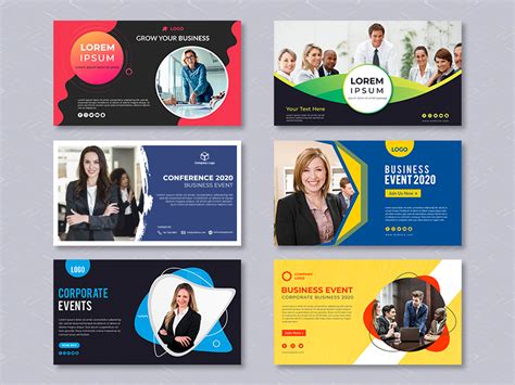 Abstract business banner template । free Psd templates by Pixeness on ...