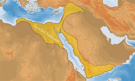 Detailed Map of The Ayyubid Sultanate at it’s greatest extent. : r/Maps