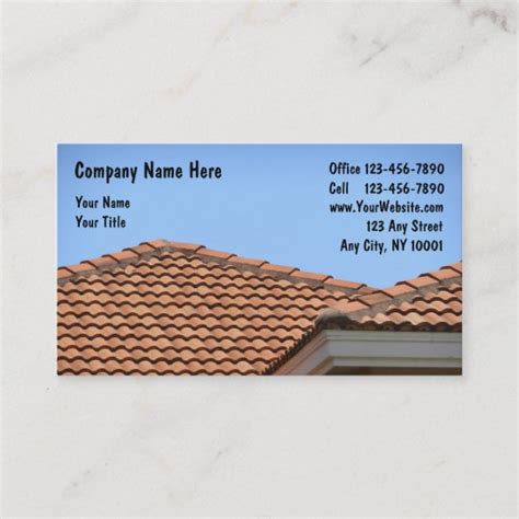 Roofing Business Cards | Zazzle.com