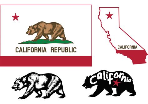 California Bear Flag Vectors 87020 Vector Art at Vecteezy