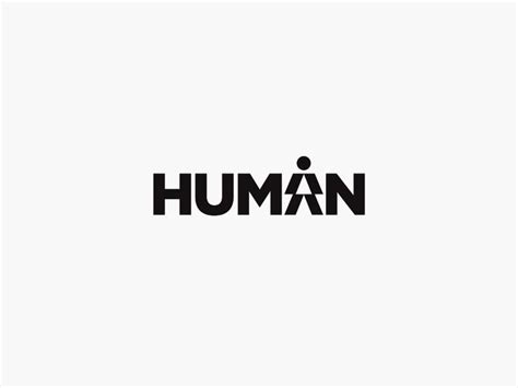 HUMAN logo design | Human logo design, Text logo design, Human logo