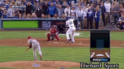 Yasiel Puig with bat flip for the ages on triple