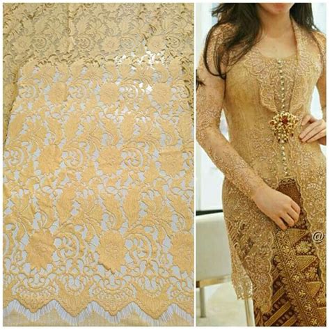 Pin di Kain kebaya semi prancis 2,5 m x 1,5 m