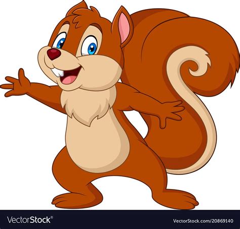 Cute squirrel cartoon. Download a Free Preview or High Quality Adobe ...