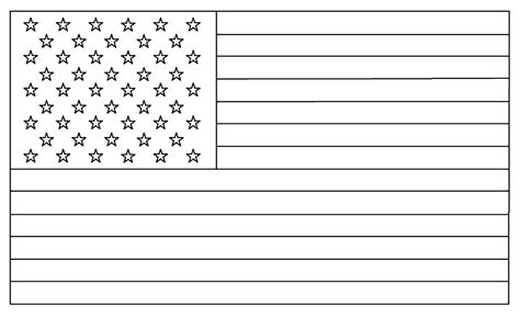 Free Printable American Flag Coloring Page