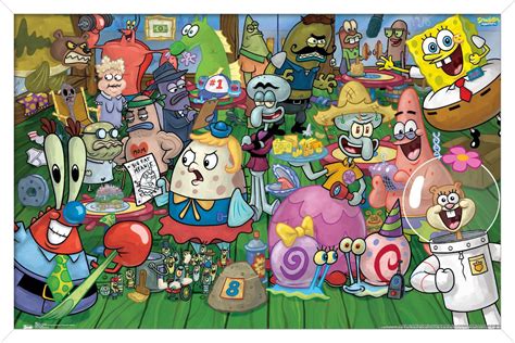 Nickelodeon Spongebob - Character Wall Poster, 14.725" x 22.375 ...