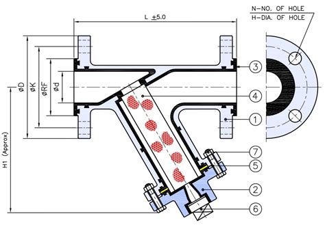 PTFE Lined Y Type Strainer PFA FEP Lined Y Type Strainer