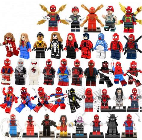 41Pcs Spider-Man Minifigures Compatible Lego Toy Avengers Super Heroes ...