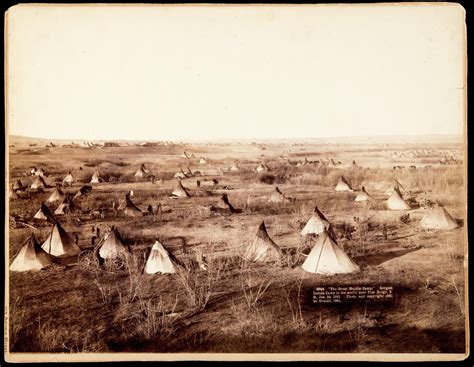 Hostile Indian Camp, the largest Indian camp in U.S. near Pine Ridge, S ...