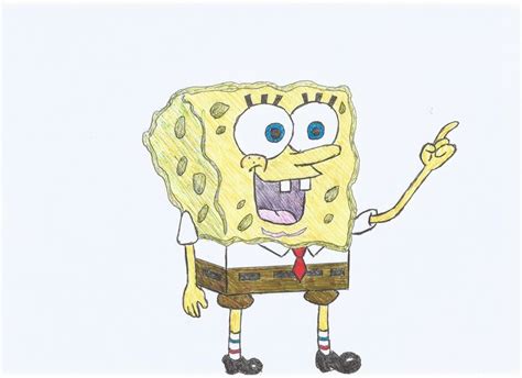 Spongebob Pen Drawing - RL Illustrations - Drawings & Illustration ...