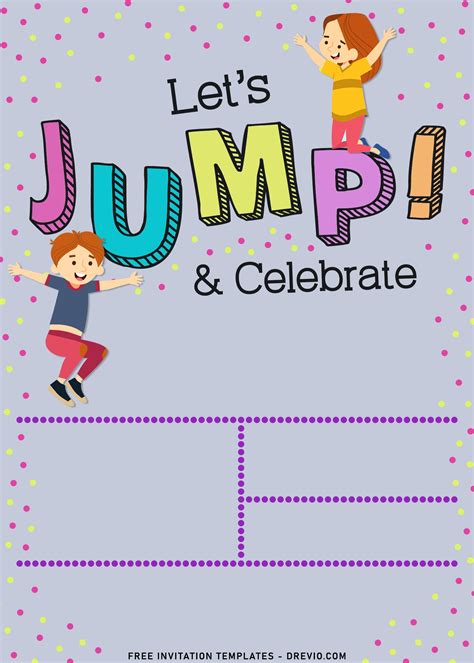 free printable jump happily invitation templates download hundreds ...