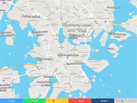 Helsinki Neighborhood Map