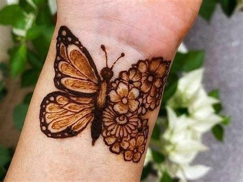 Discover 74+ mehndi butterfly tattoo - in.coedo.com.vn