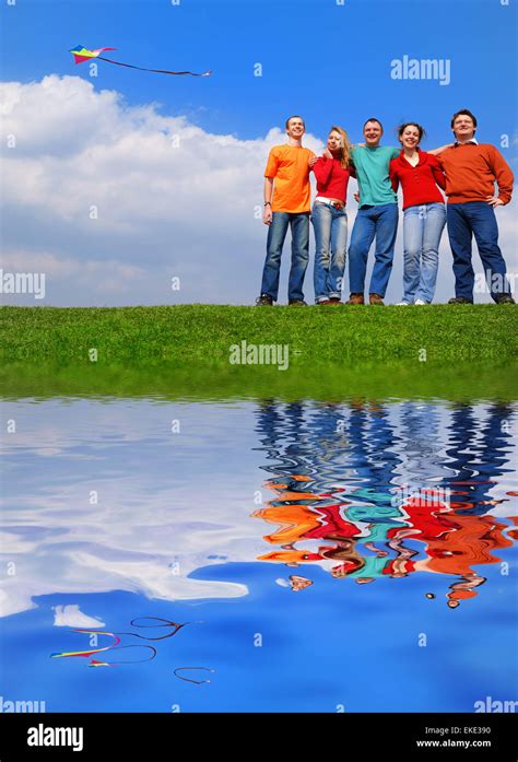 Group of people smiling Stock Photo - Alamy