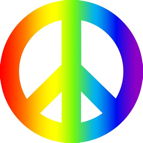 Símbolo de la paz de colores - Imagui | Peace sign art, Rainbow peace ...