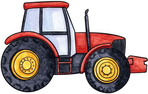 Tractors Tractor Clipart Drawing For Kids | Images and Photos finder