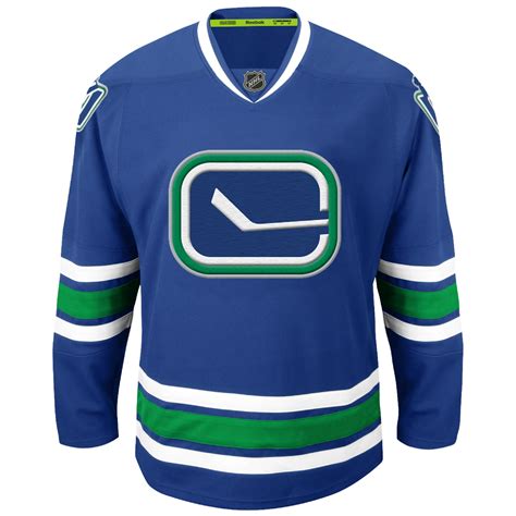 Reebok Vancouver Canucks Blue Premier Alternate Jersey