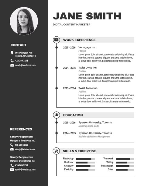 20+ Infographic Resume Examples, Templates & Design Tips | Infographic ...