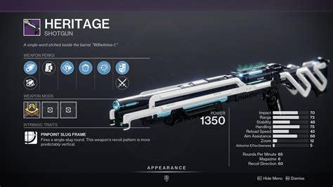 Heritage Shotgun Deep Stone Crypt Season 19 Weapon - Deltia's Gaming