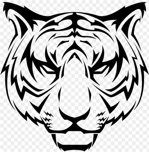 tiger head vector PNG image with transparent background | TOPpng