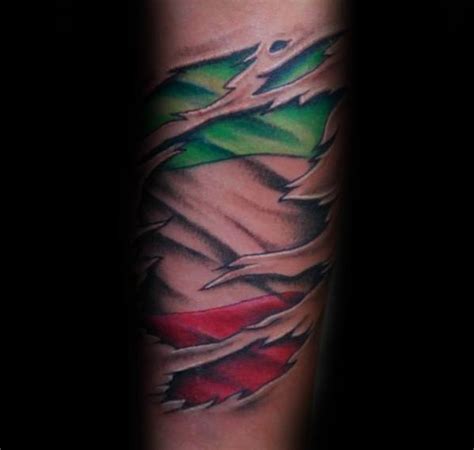 40 Italian Flag Tattoo Ideas For Men - Italy Designs